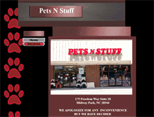 Tablet Screenshot of petsnstuff.net